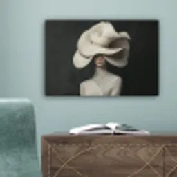 Modern - Vrouw - Hoed canvas 2cm klein -sfeer4