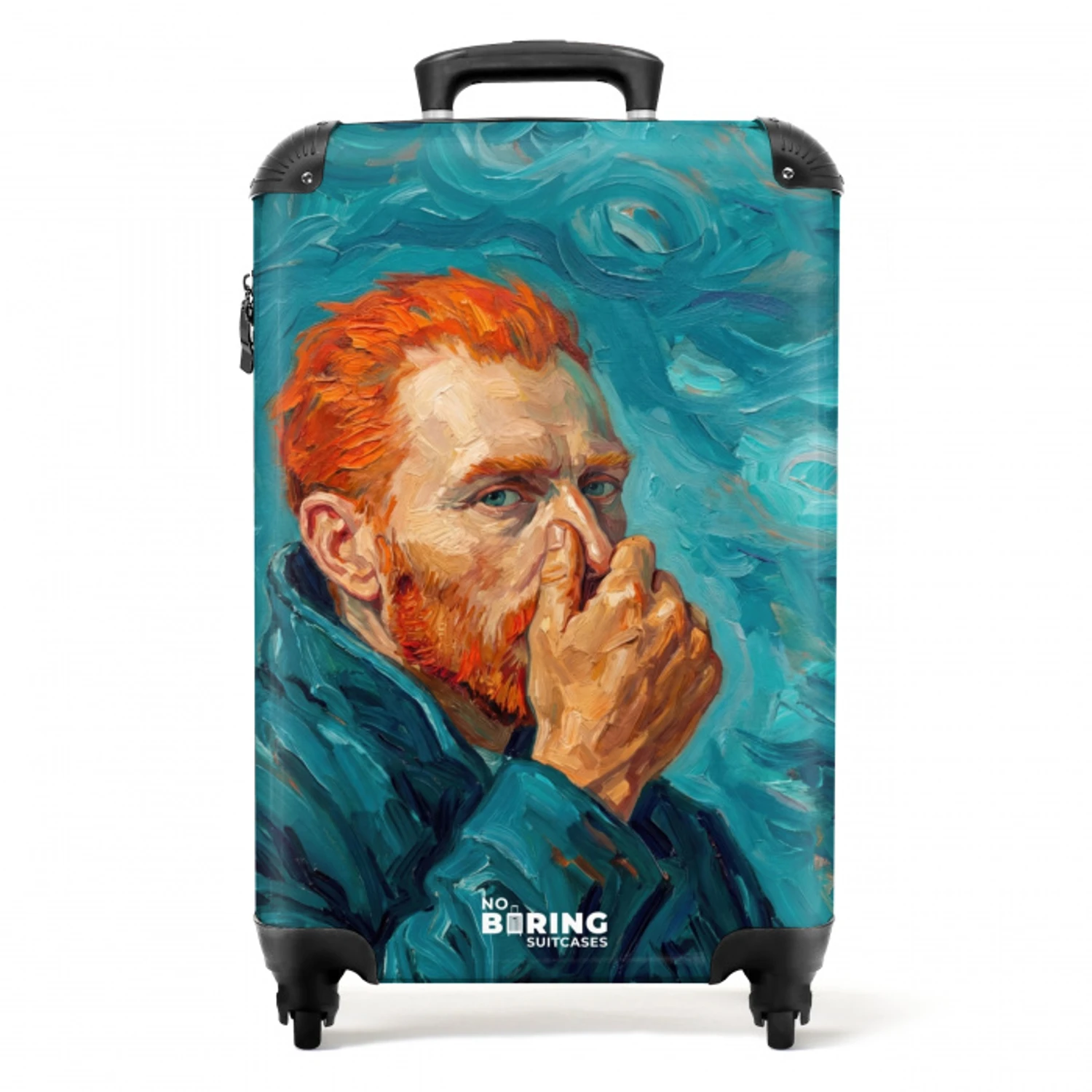Portret - Klassiek - Blauw NBS - Handbagage koffer - Volwassenen Unisex middel -productfoto_recht