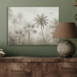 Jungle - Palmbomen - Natuur PET vilt klein -sfeer2