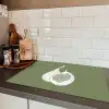 Vijgen - Minimalistisch - Getekend - Mosgroen Inductie beschermer vinyl 3mm klein -sfeer3