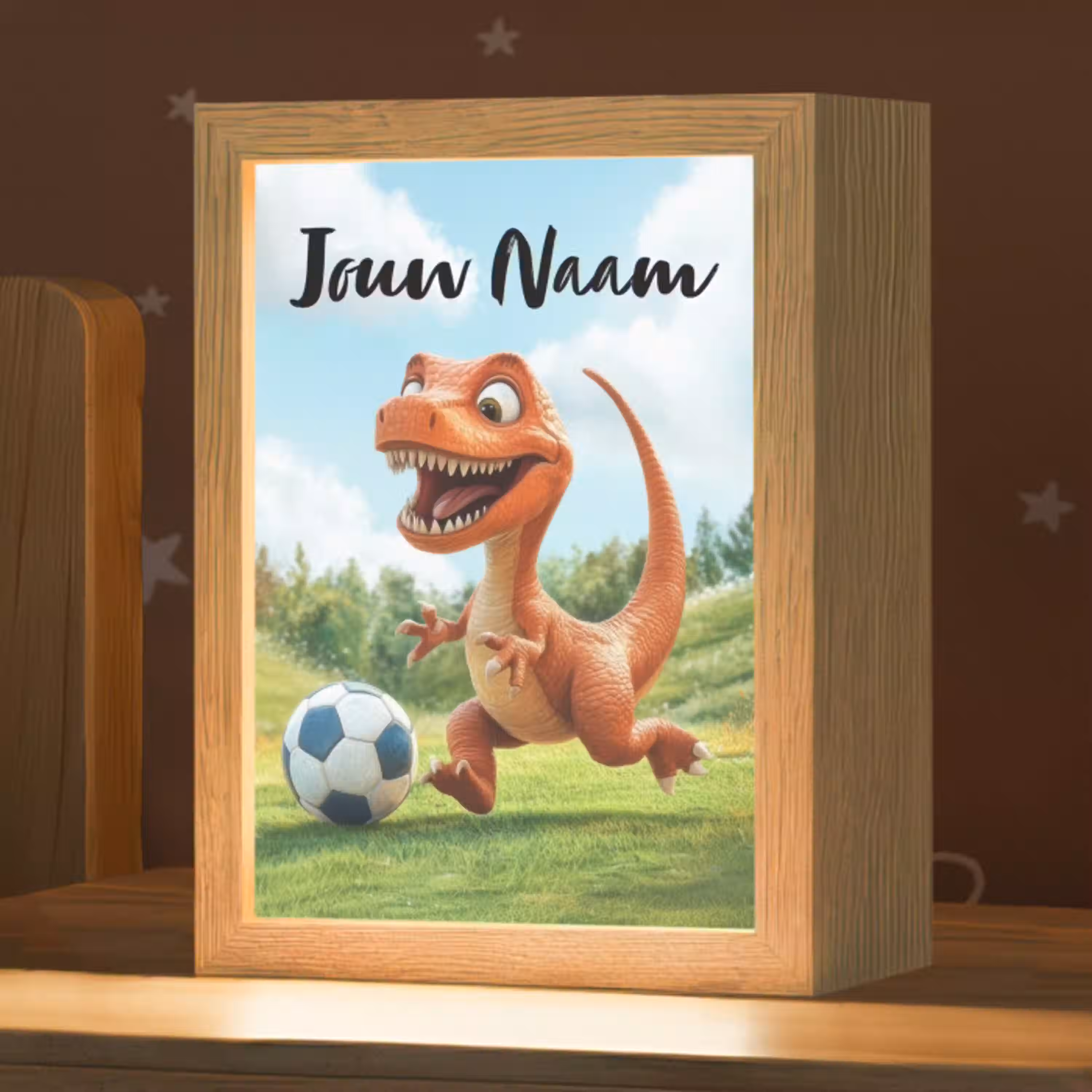 Voetbal - Dino - Sport Light Box met kabel (Kinderlampje) klein -zzz_3d_website