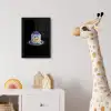 Pannenkoeken - Blauwe Bessen - Bord fotolijst zwart zonder passe partout klein -usfeer4_kinderkamer