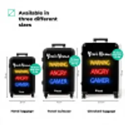 Warning Angry Gamer NBS - Handbagage koffer - Kinderen Unisex middel zzzzzzVergelijking_3EN