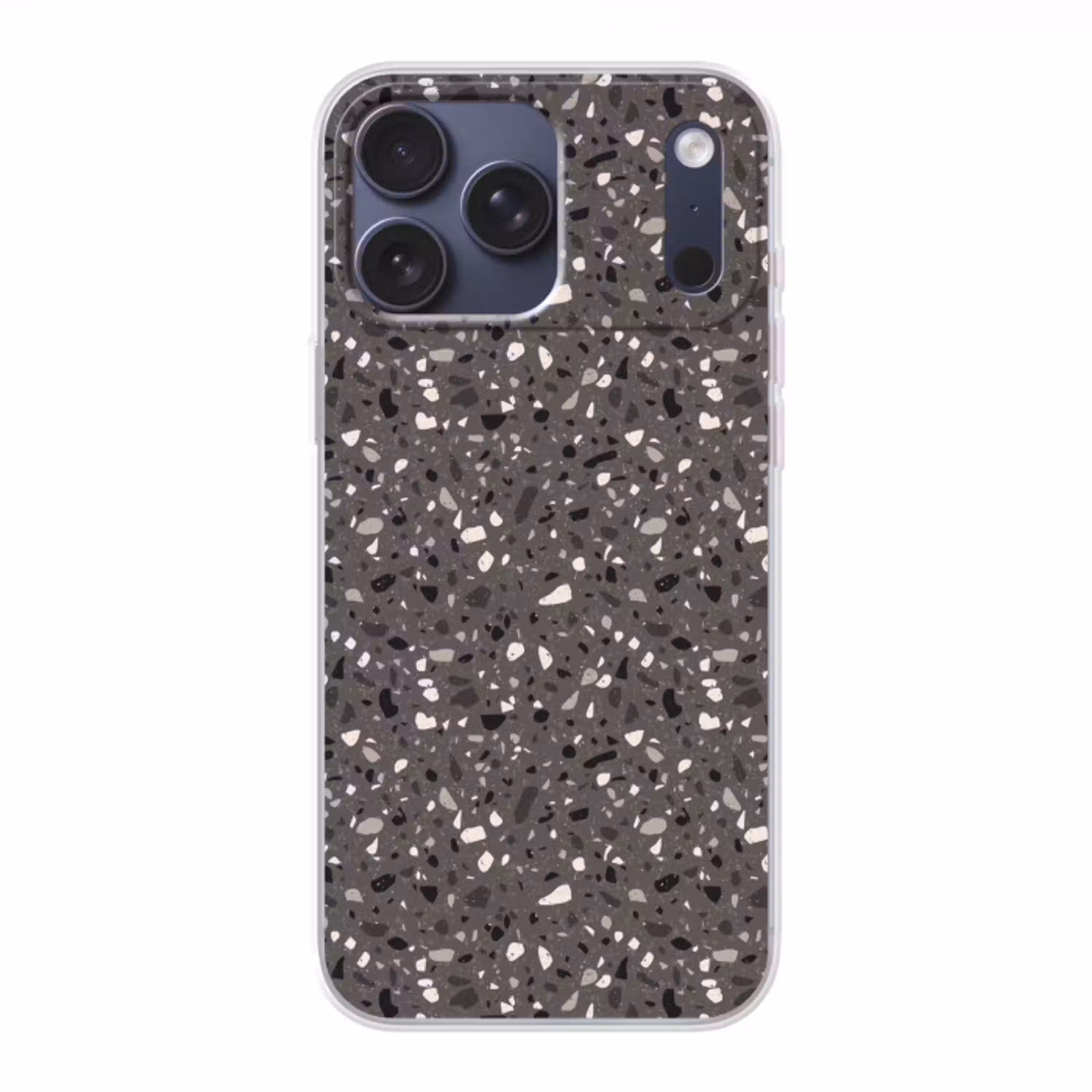 Terrazzo -  Patroon - Grijs Telefoonhoesje iPhone 17 Pro Max klein 879 -3d