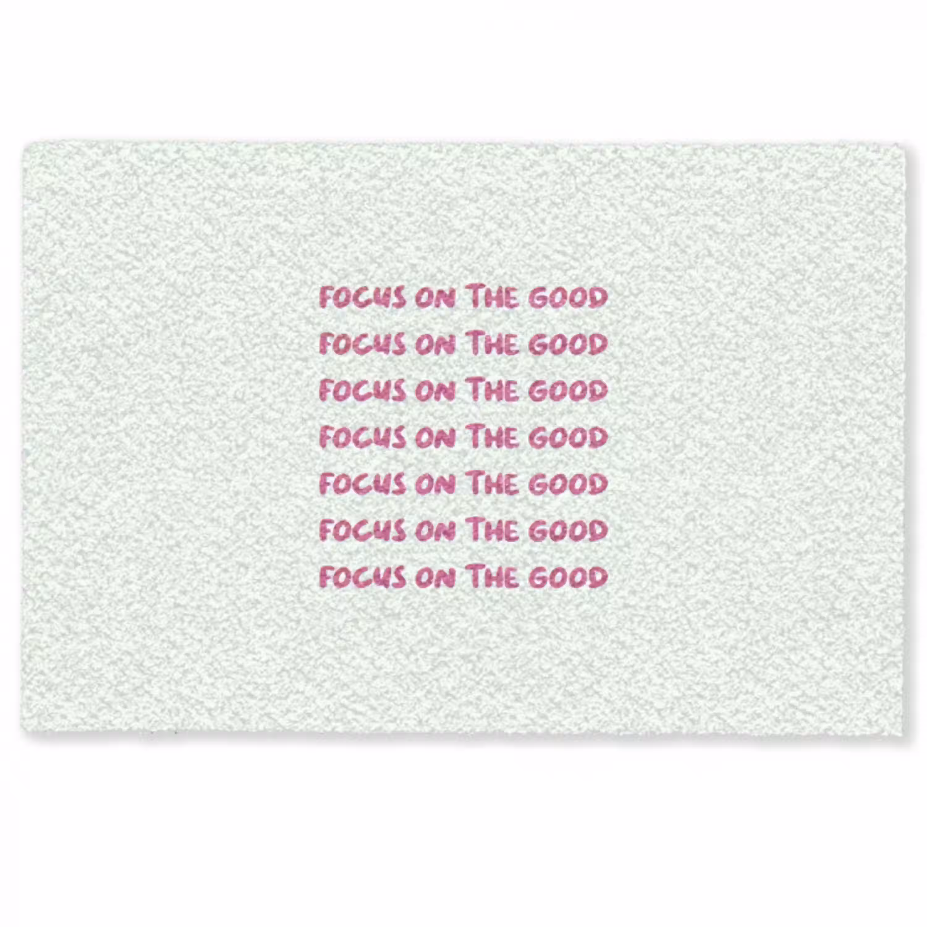 Focus on the good - Roze Deurmat klein -zkaufland3d