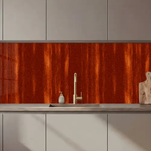 Oranje - Rood - Roest - Metaal keuken achterwand 2 middel 871 zz_3dshopping
