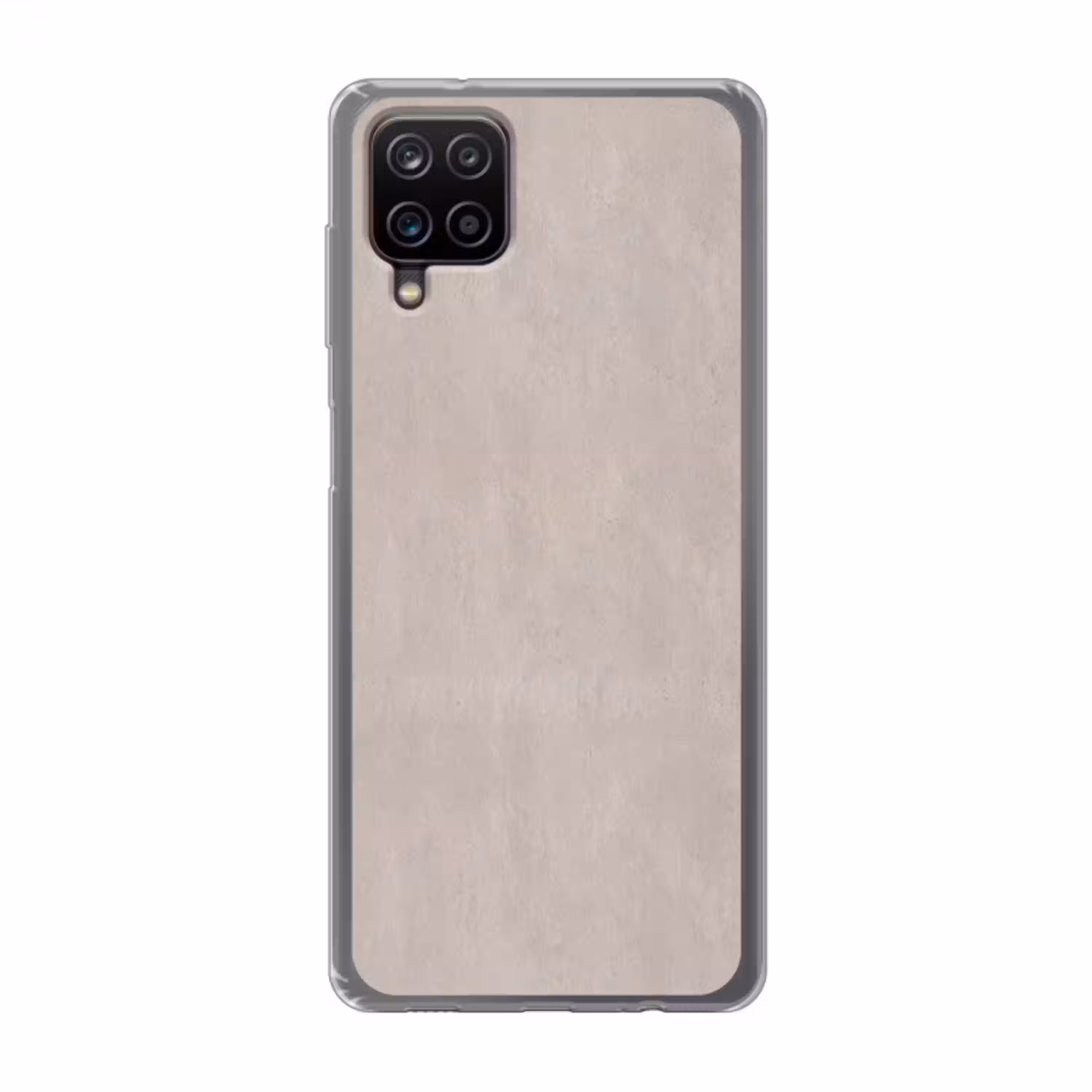 Textuur - Effen - Abstract - Beige Telefoonhoesje Samsung Galaxy A12 klein -3d