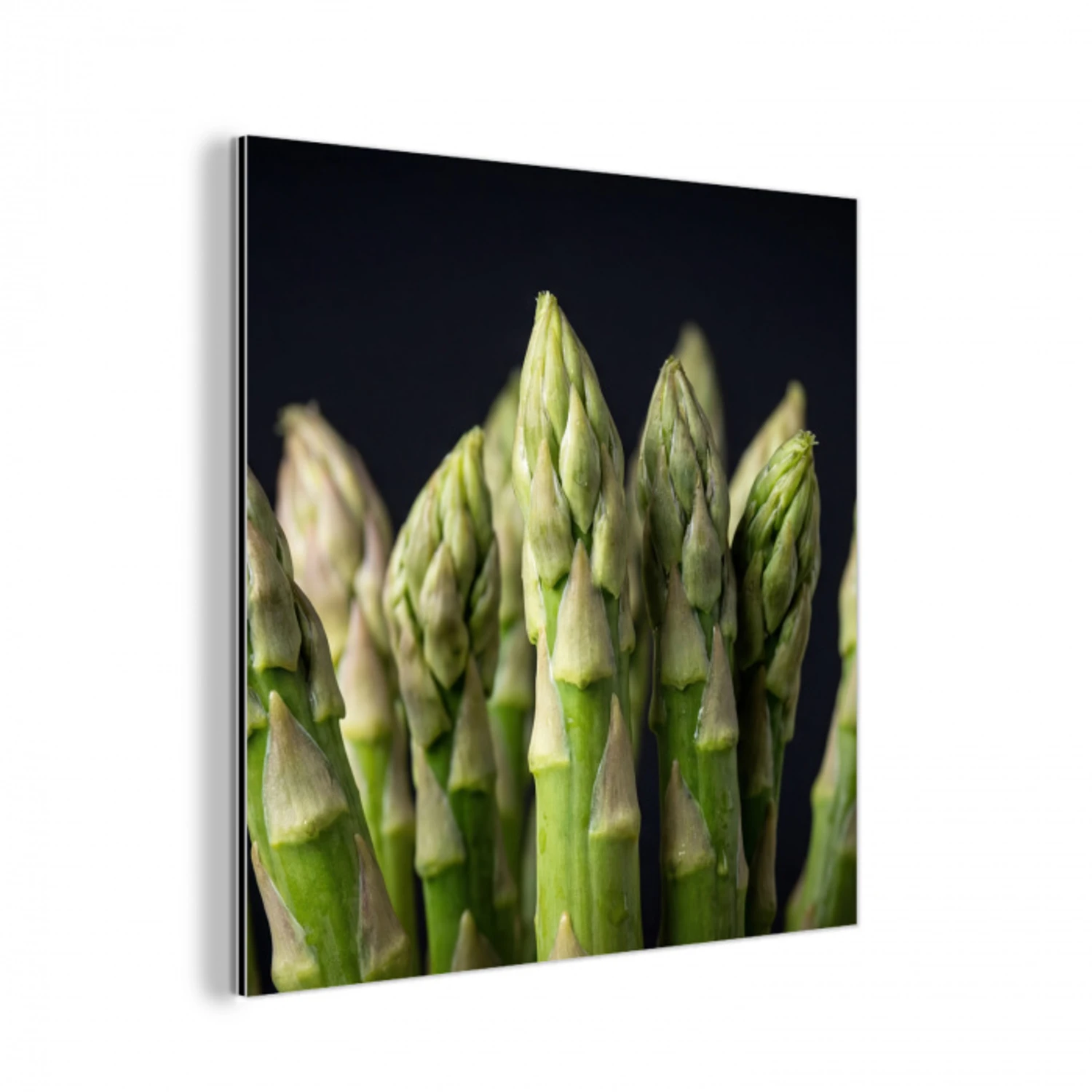 Asperges - Groen - Zwart aluminium wit klein -3d
