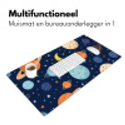 Ruimte - Planeten - Kleurrijk Muismat XXL klein -sfeer4