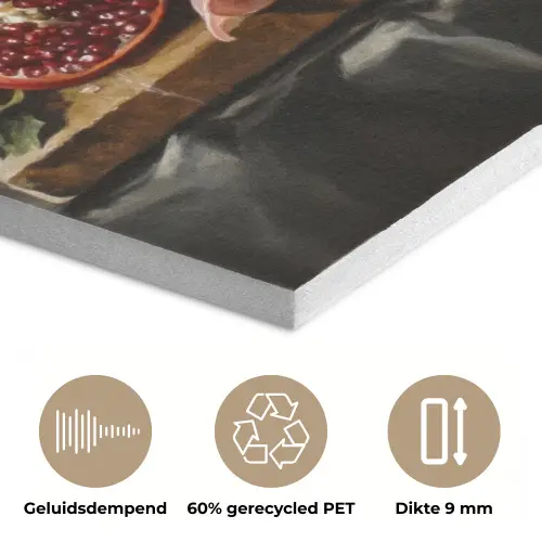 Stilleven - Vintage - Borrelplank PET vilt klein -closeup_NL