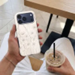 Minimalistisch - Modern - Bloemen - Beige Toughcase MagSafe Apple iPhone 17 Pro Max klein -Sfeer1M