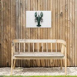 Kreeft - Glossier - Groen - Wit Tuinposter op houten frame 2 cm dik klein -sfeer4