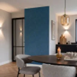 Abstract - Patroon - Donkerblauw - Elegant Behang Vinyl klein 1060 -sfeer3