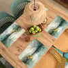 Groen - Modern - Abstract - Goud Placemat vinyl groot -zzsfeer5_Kitchenyeah-website