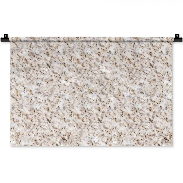 Wit - Bruin - Graniet Wandkleed katoen klein 269 -zz3d