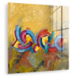 Abstract - Cirkels - Schilderij - Kleurrijk - Dynamisch plexiglas 5mm klein -zzzproduct_nieuw