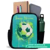 Voetbalvibes - Verfspatten - Groen - Blauw Rugzak - Zwart middel -inhoud_NL
