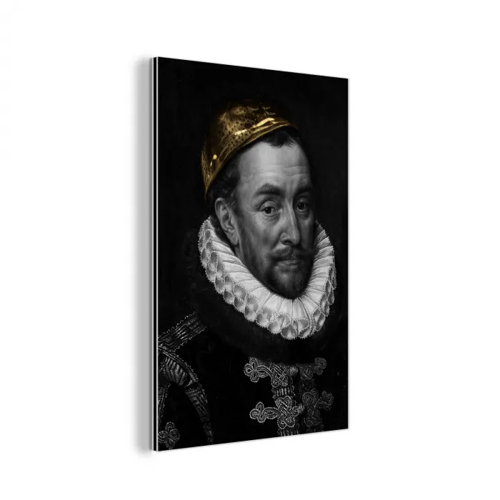 Willem van Oranje - Adriaen Thomasz - Goud aluminium wit klein -3d