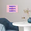 Daddy's - Blauw - Blokletters poster papier klein -sfeer3