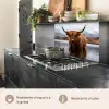 Schotse hooglander - Bruin - Water keuken achterwand 2 middel -usp_ES