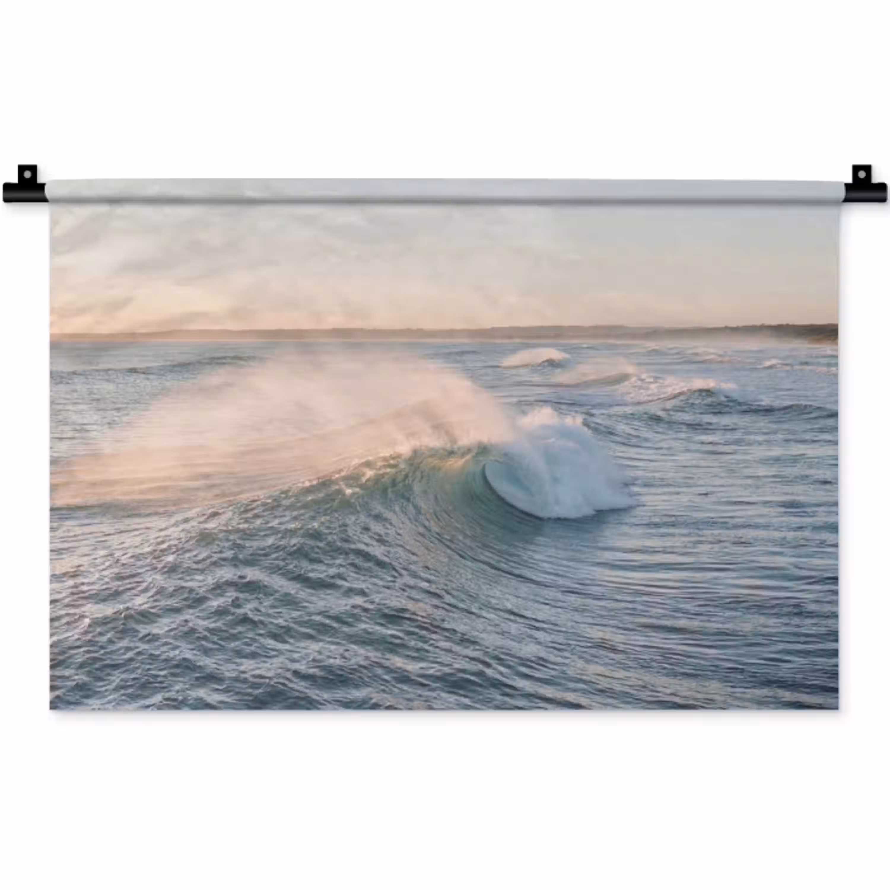 Golf - Zee - Water Wandkleed katoen klein -zz3d