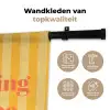 Gestreept - Geel - Sunshine - Letters Wandkleed katoen klein -sfeer2
