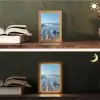 Strand - Schild - Water - Blauw Light Box met kabel (Tafellamp) klein -sfeer3