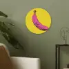 Banaan - Grafisch - Geel Akoestische PET Vilt - Rond klein -sfeer2