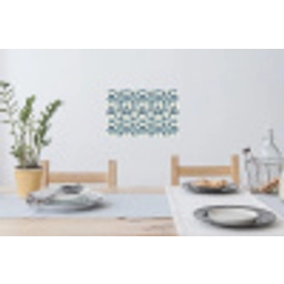 Flora - Modern - Blauw Muursticker klein 286 -eettafel