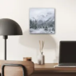 Weg - Bergen - Sneeuw - Naaldbos - Avontuurlijk aluminium wit klein -sfeer5