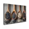 Houten - Lepels - Rijst - Zaden Tuinposter op houten frame 2 cm dik klein -3d