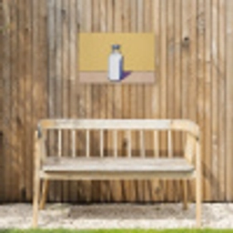 Glazen - Fles - Illustratie - Melk Tuinposter op houten frame 2 cm dik klein -sfeer4