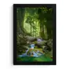Jungle - Stenen - Water - Natuur - Planten fotolijst zwart zonder passe partout klein -3d