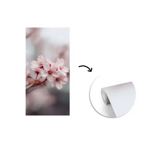 Bloesems - Meeldraden - Geel - Wazig fotobehang vinyl groot -3d