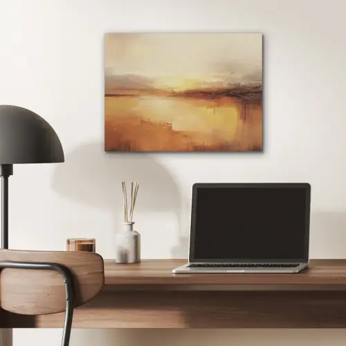 Abstract - Bruin - Modern - Herfst kleuren PET vilt klein -sfeer5