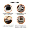 Vrouw - Wijn - Chic Inductie beschermer vinyl 3mm klein -zzzzzzz-td-werking