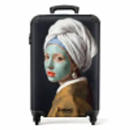 Iconisch - Modern - Kleurrijk NBS - Handbagage koffer - Volwassenen Unisex middel -productfoto_recht