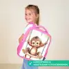 Aap - Dier - Kinderen - Jungle Kinderrugzak - Roze middel -sfeer3_NL
