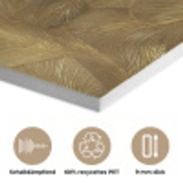 Organisch - Lijnen - Goud PET vilt klein 837 -closeup_DE