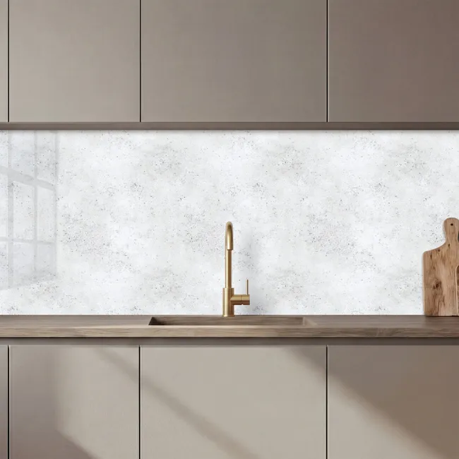 Crédence cuisine - Gris clair - Structure en béton - Subtil