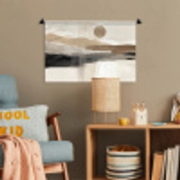 Minimalistisch - Landschap - Dimensie Wandkleed katoen klein -wsfeer4_kind