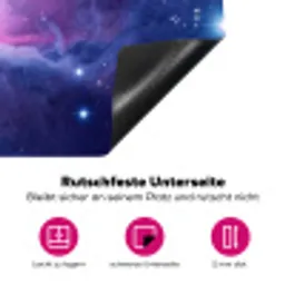 Ruimte - Sterren - Kleurrijk Inductie beschermer vinyl 3mm klein -zzzzzzz-lf-onderkant