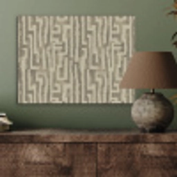 Abstract - Geometrisch - Groen PET vilt klein 837 -sfeer2