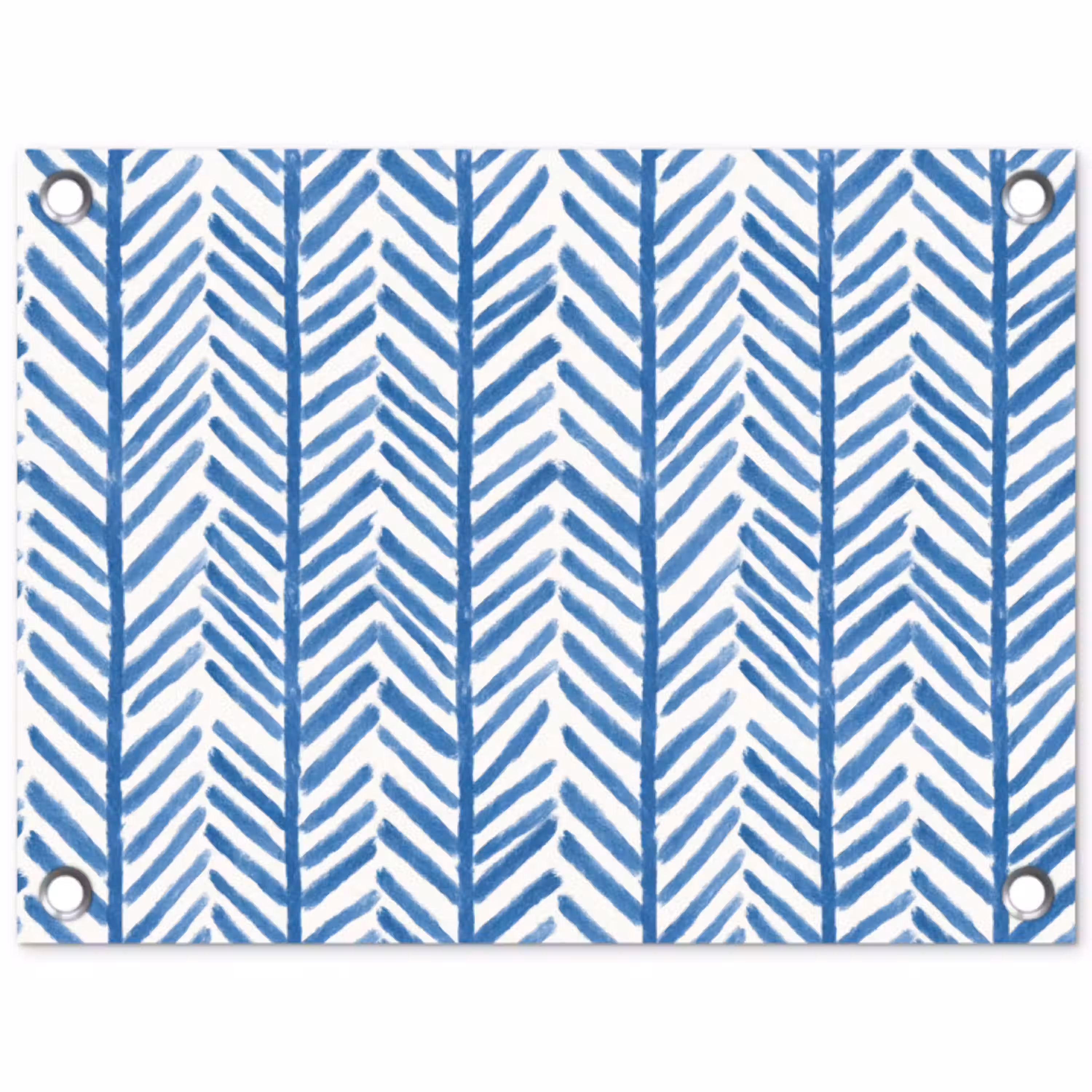 Patroon - Streep - Blauw tuinposter los doek klein 239 -3d