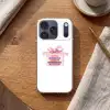 Cadeau - Strik - Tekst - Roze Telefoonhoesje iPhone 17 Pro klein -sfeer1