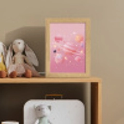 Planeten - Roze - Sterren Light Box met kabel klein -sfeer2_kind
