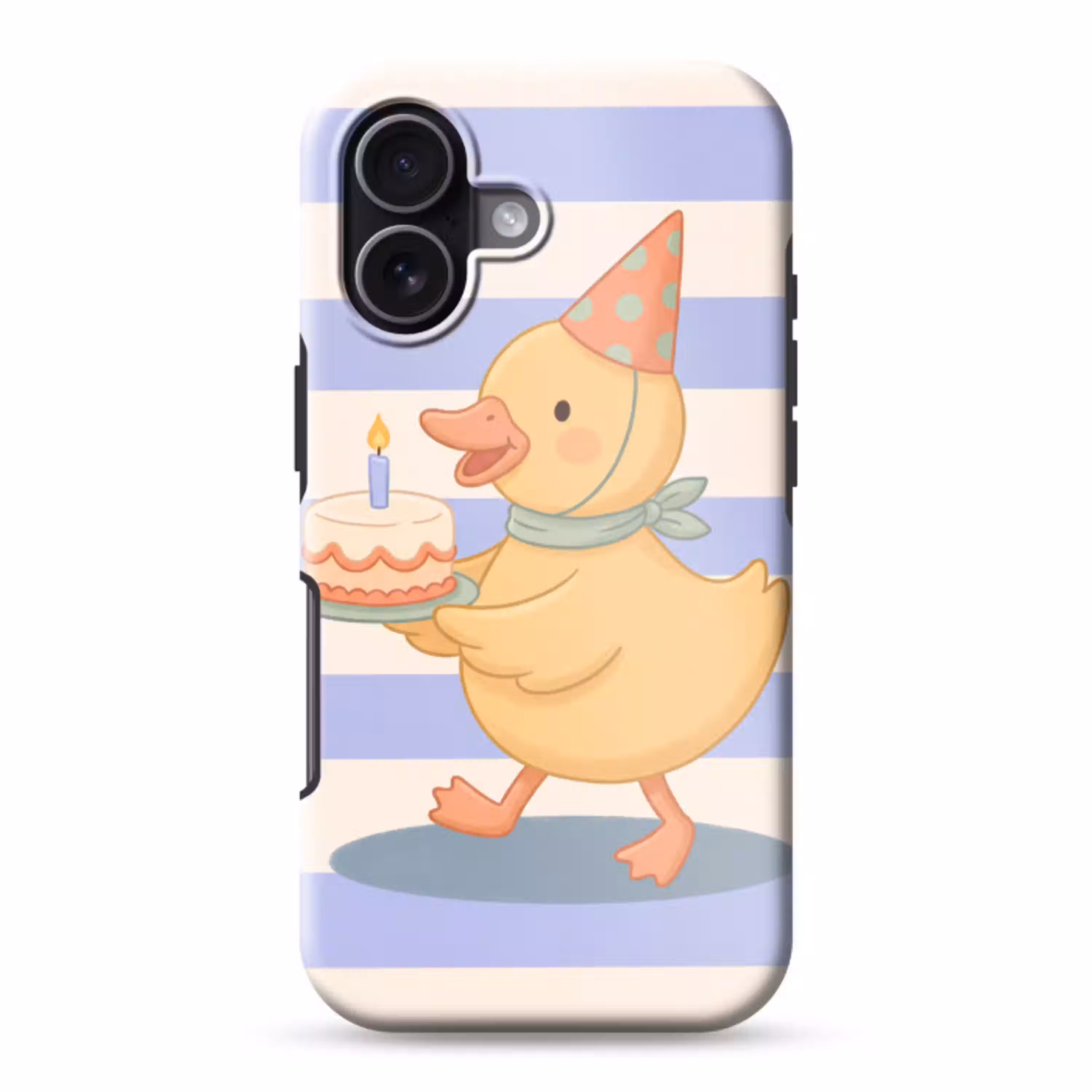 Vogel - Feest - Taart - Kinder - Illustratie Toughcase MagSafe Apple iPhone 17 klein -3d