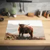 Schotse hooglander - Dieren - Landelijk - Landschap - Koe - Natuur Inductie beschermer vinyl 3mm klein -sfeer5