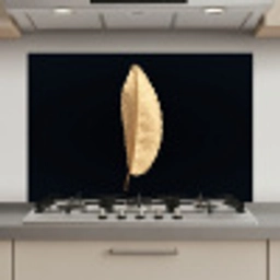 Bladeren - Black and gold - Luxe - Chic - Natuur keuken achterwand spatscherm klein -3d_website