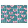 Hartjes - Raster - Patroon - Blauw Placemat vinyl groot 368 -zzsfeer1_Kitchenyeah-website
